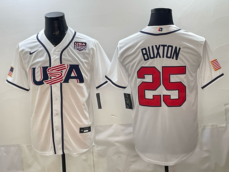 Men 2026 World cup white MLB Nike jersey 0073->->MLB Jersey